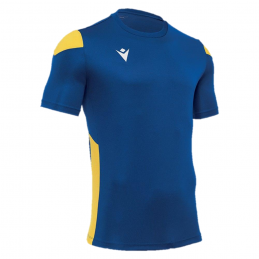 MAILLOT MACRON POLIS BLEU ROYAL/JAUNE HOMME