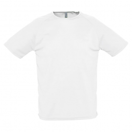 T SHIRT SPORTY MEN BLANC