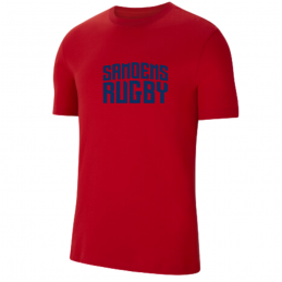 T-shirt coton rouge Homme -...