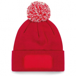 BONNET POMPON ROUGE BEANIE