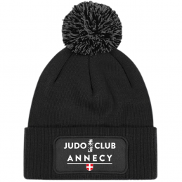 Bonnet pompon noir - Judo...