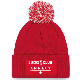 Bonnet pompon rouge - Judo...
