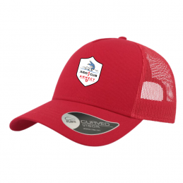 Casquette trucker rouge -...