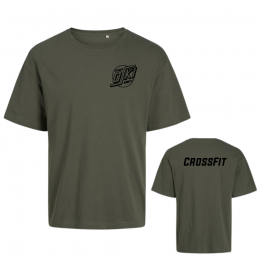 T-shirt coton oversize vert...