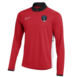 Sweat zip rouge Adulte -...