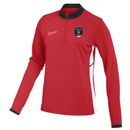 Sweat zip rouge femme -...