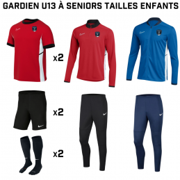 Pack Gardien U13 à Seniors...