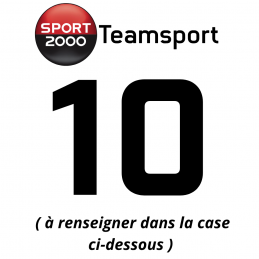 Numéro offert + logo teamsport